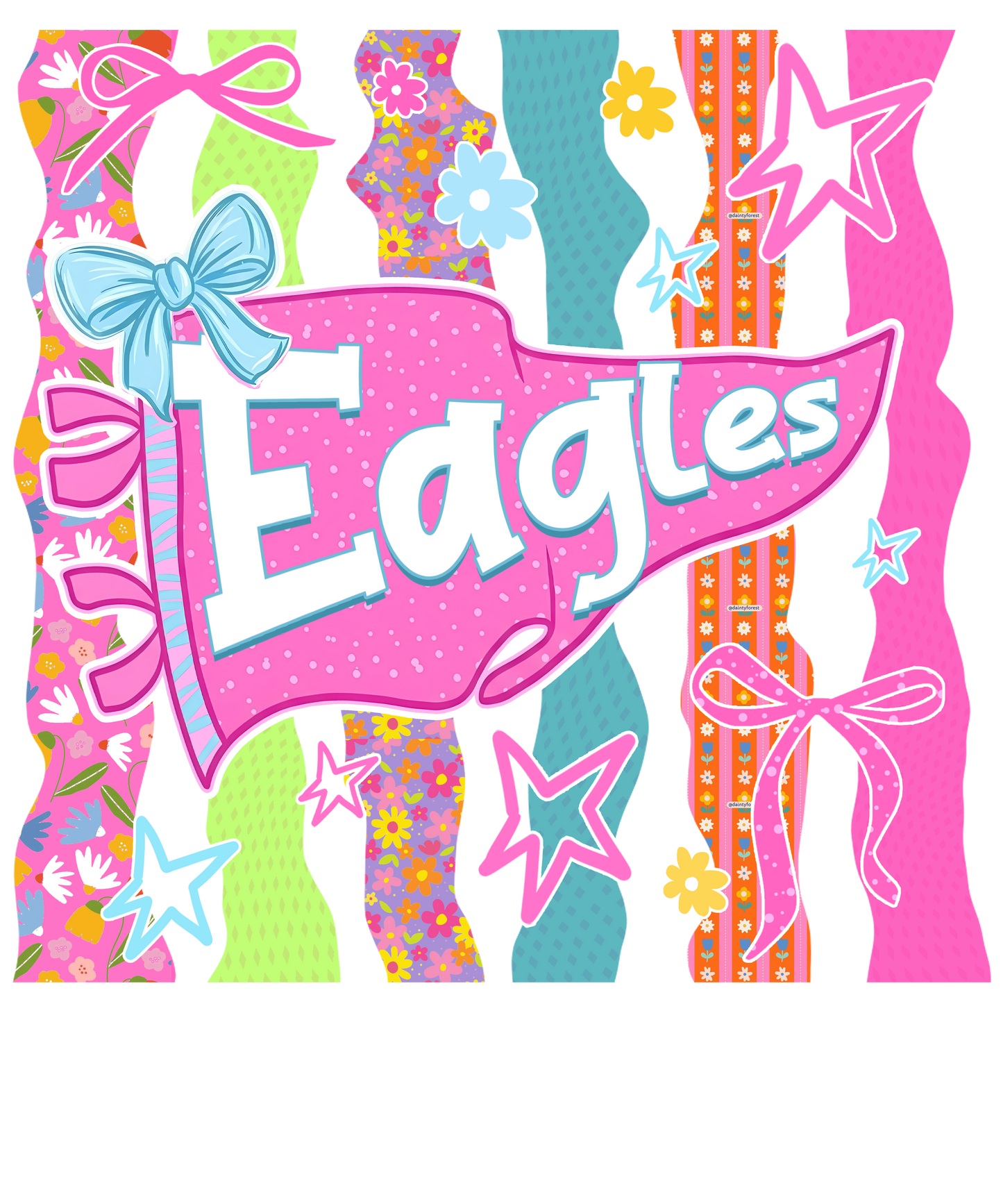 Eagles Colorful Pennant Flag