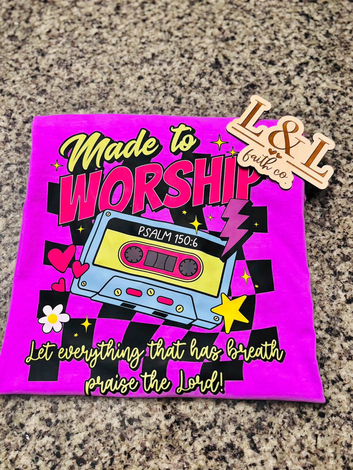 Comfort Colors® “Made to Worship” Retro Cassette Tee