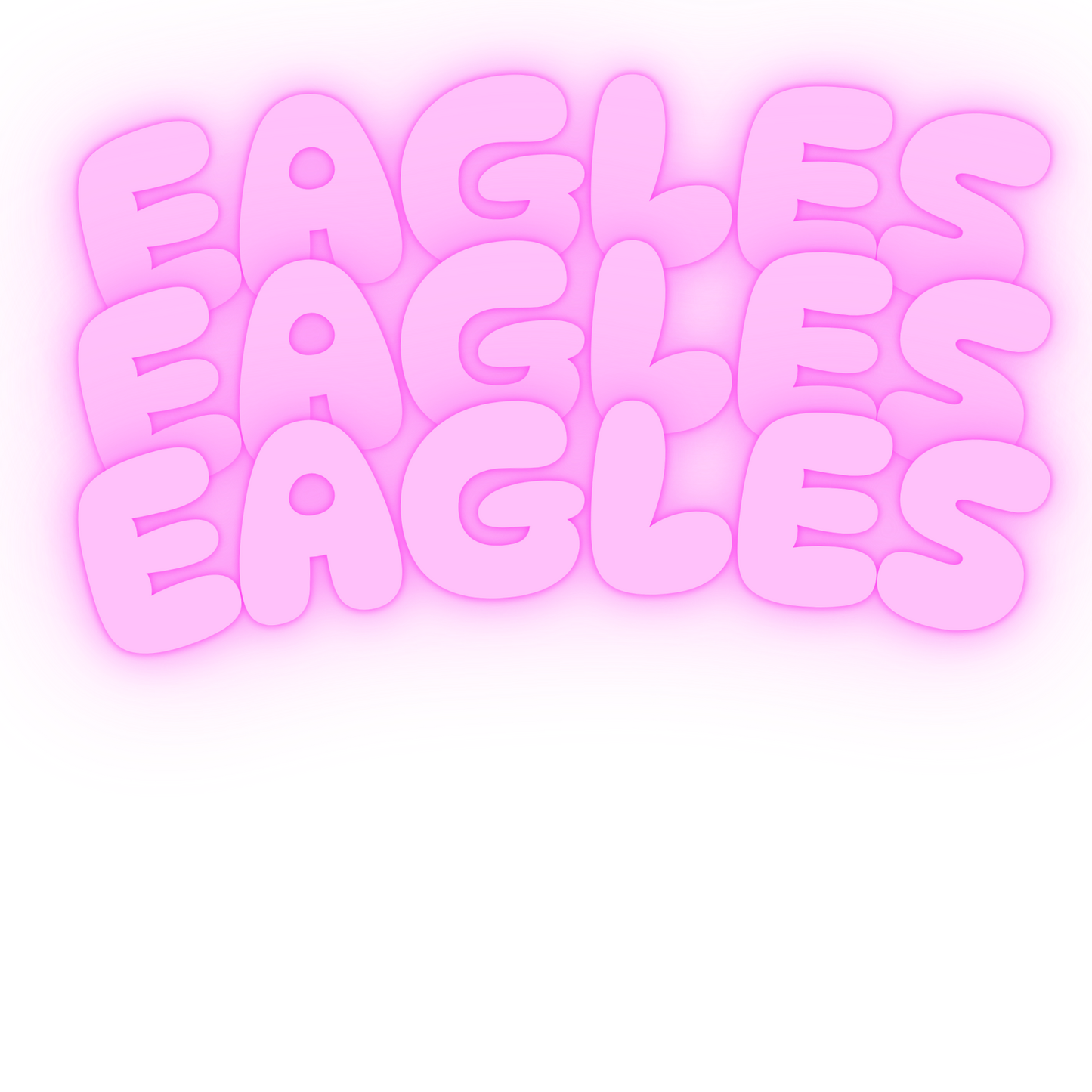 Eagles Pink Bubble font