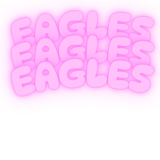 Eagles Pink Bubble font