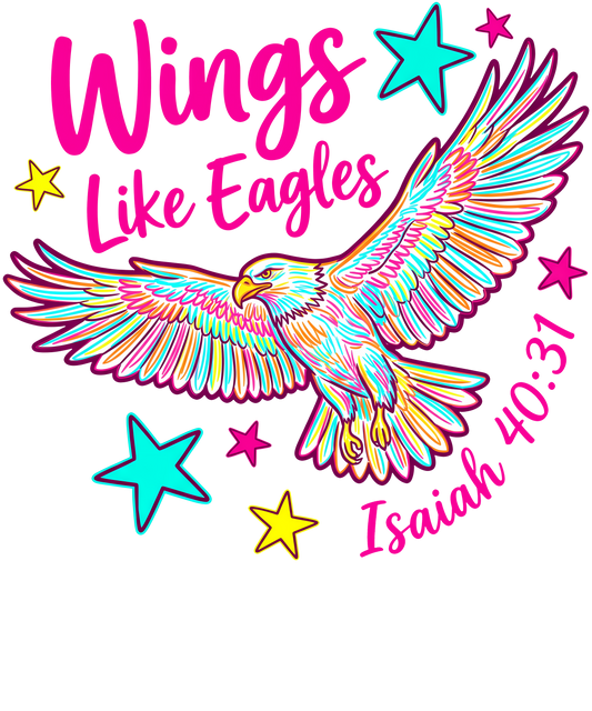 Rainbow Wings Like an Eagle