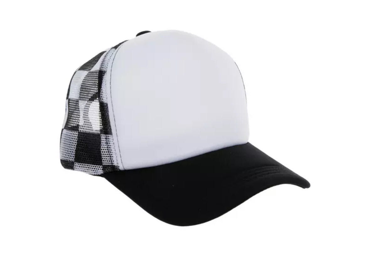 Mama Trucker Hat - Sweet Strawberry & Coquette Bow