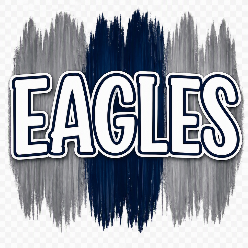 Eagles Blue Gray Paint Strokes