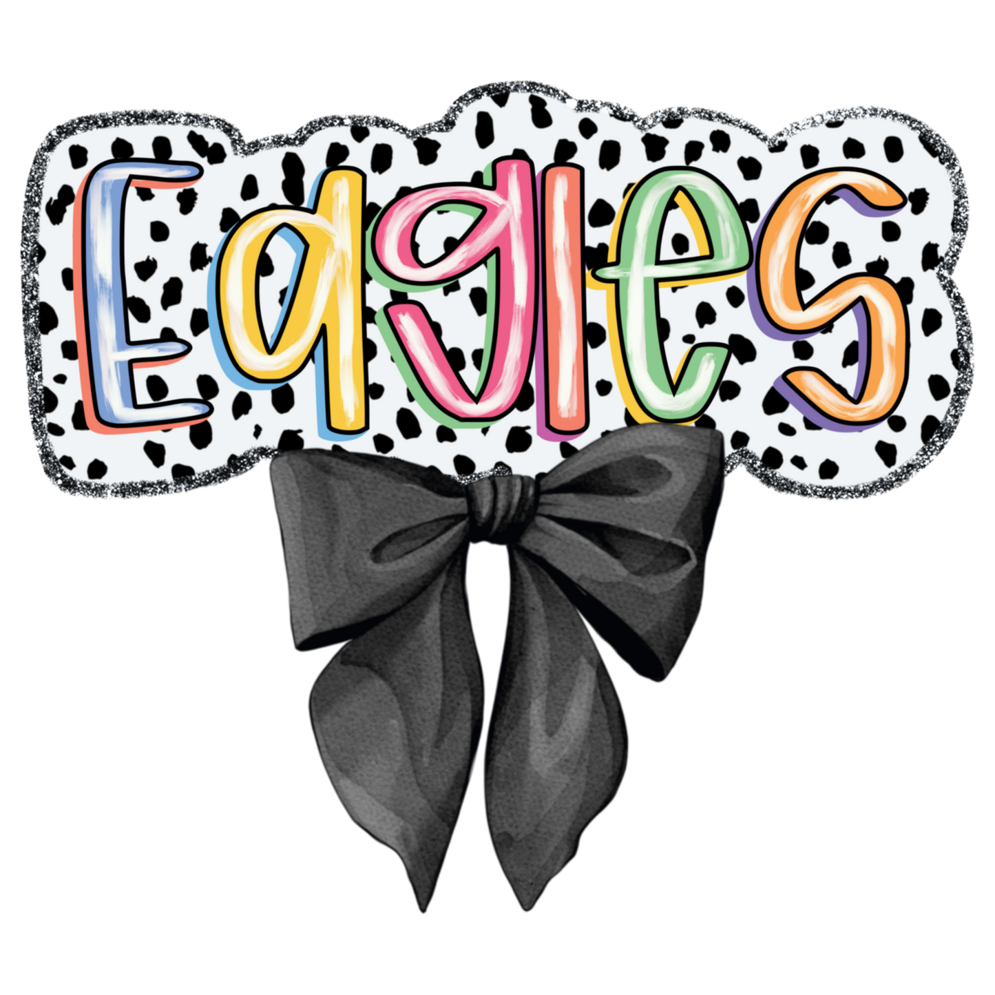 Eagles Dalmatian Black Bow