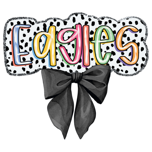 Eagles Dalmatian Black Bow