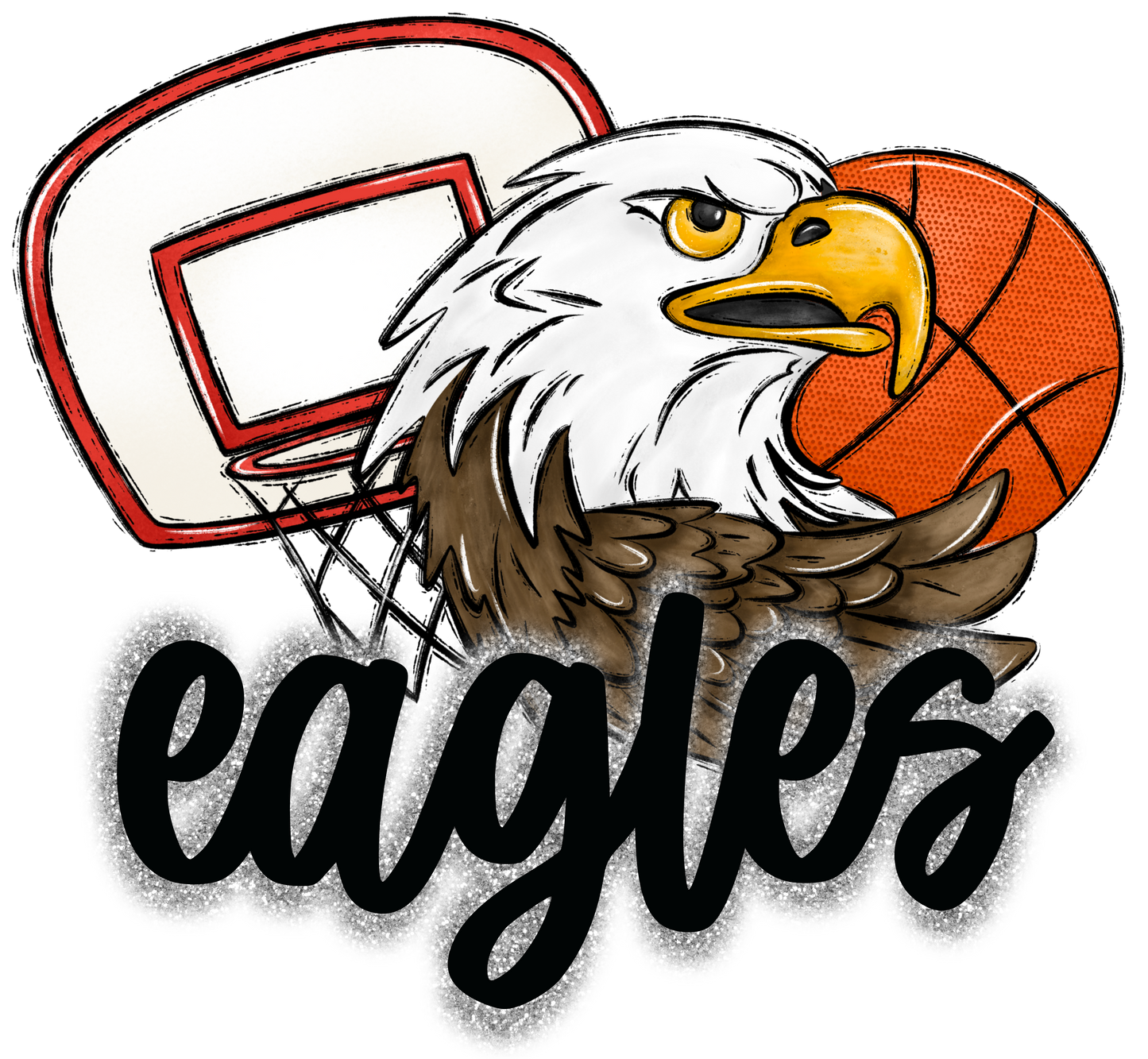 Eagles Basketball Hoop