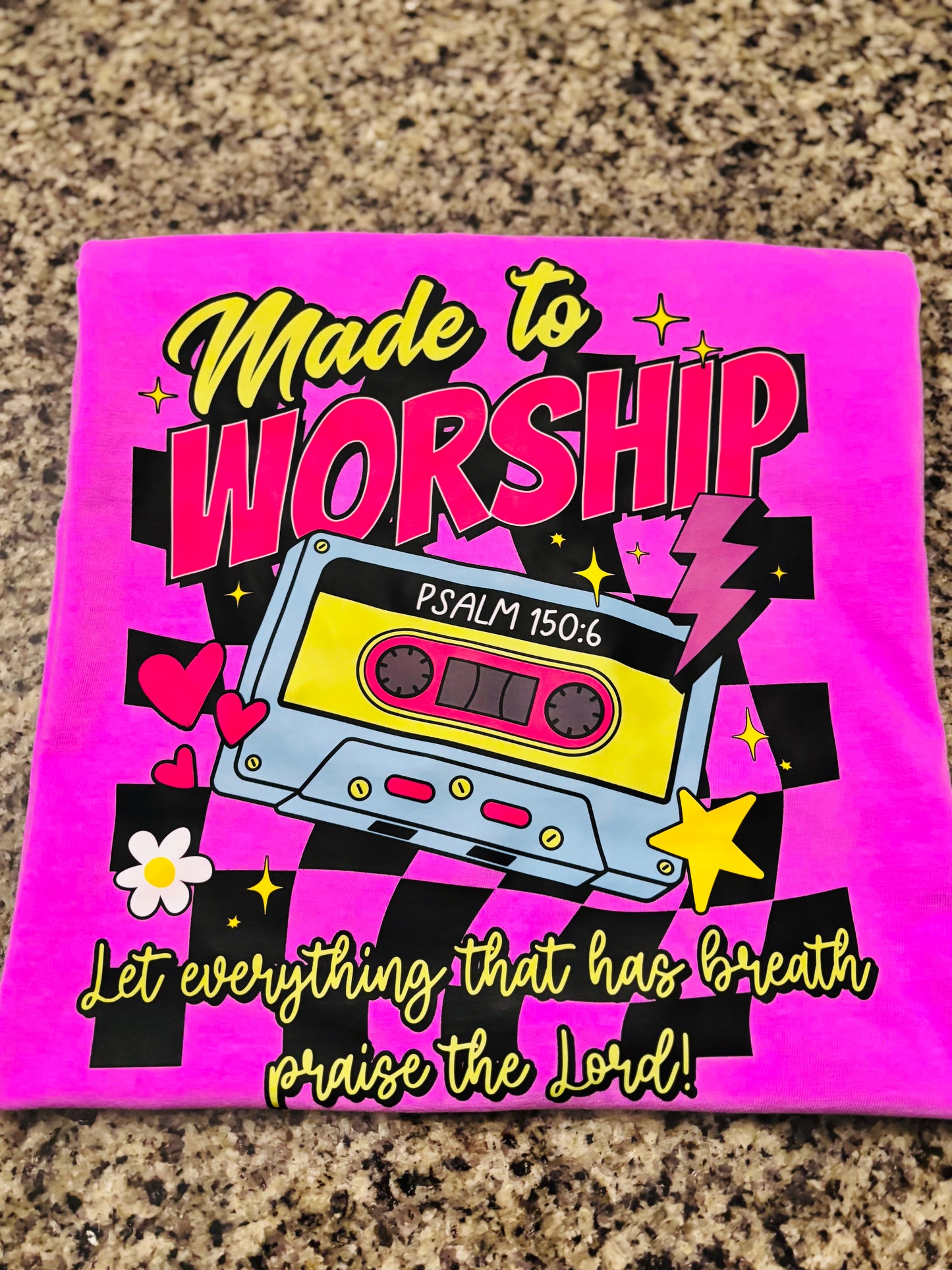 Comfort Colors® “Made to Worship” Retro Cassette Tee