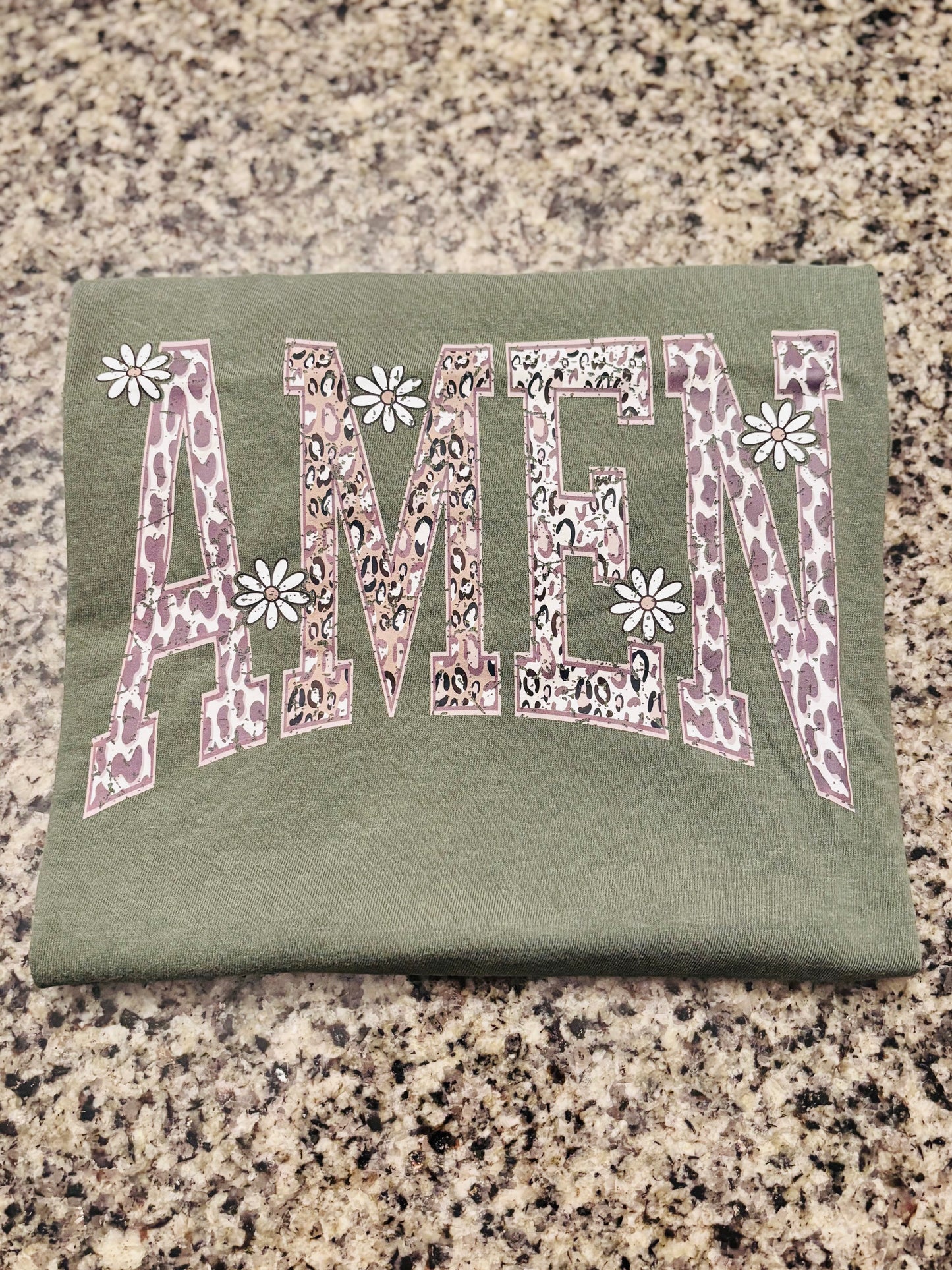 Comfort Colors® “AMEN” Animal Print Tee