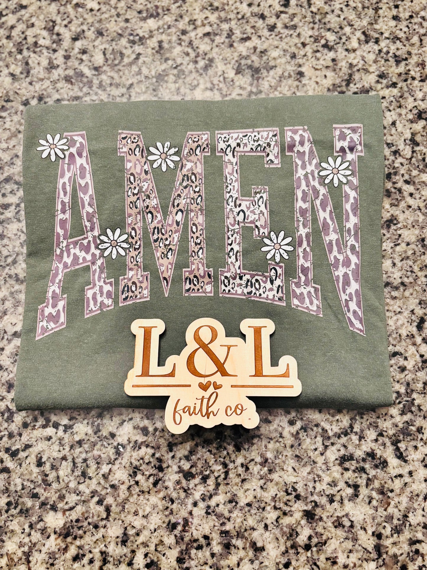 Comfort Colors® “AMEN” Animal Print Tee