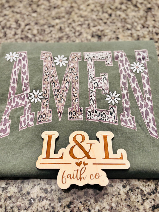 Comfort Colors® “AMEN” Animal Print Tee