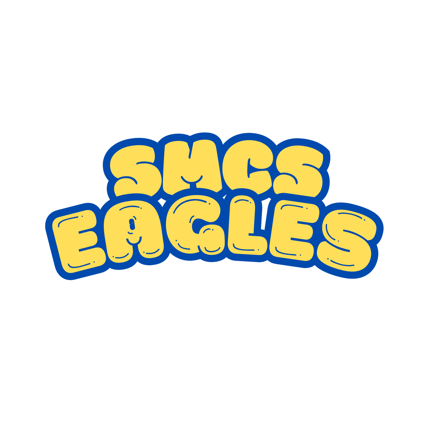SMCS Eagles Bubble letter pocket design (Copy)