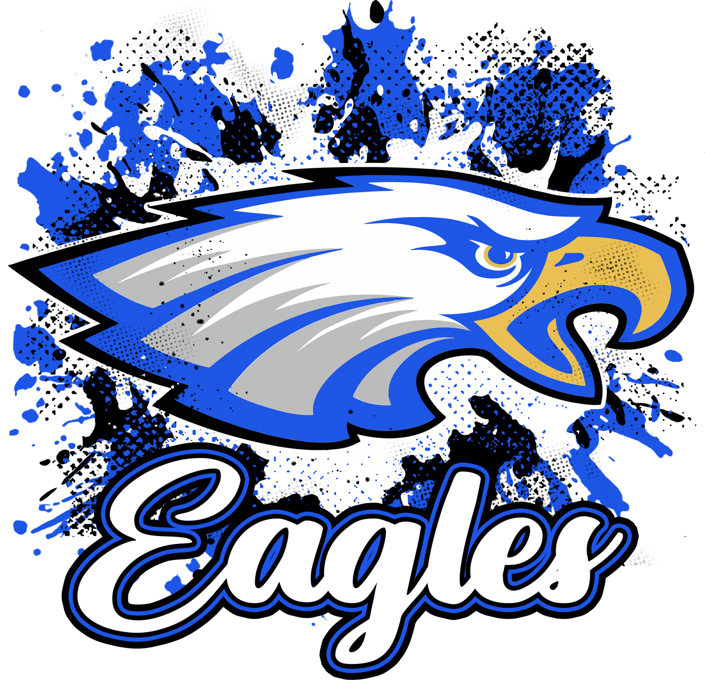 Eagles paint splatter