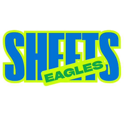 Sheets Eagles Neon Green