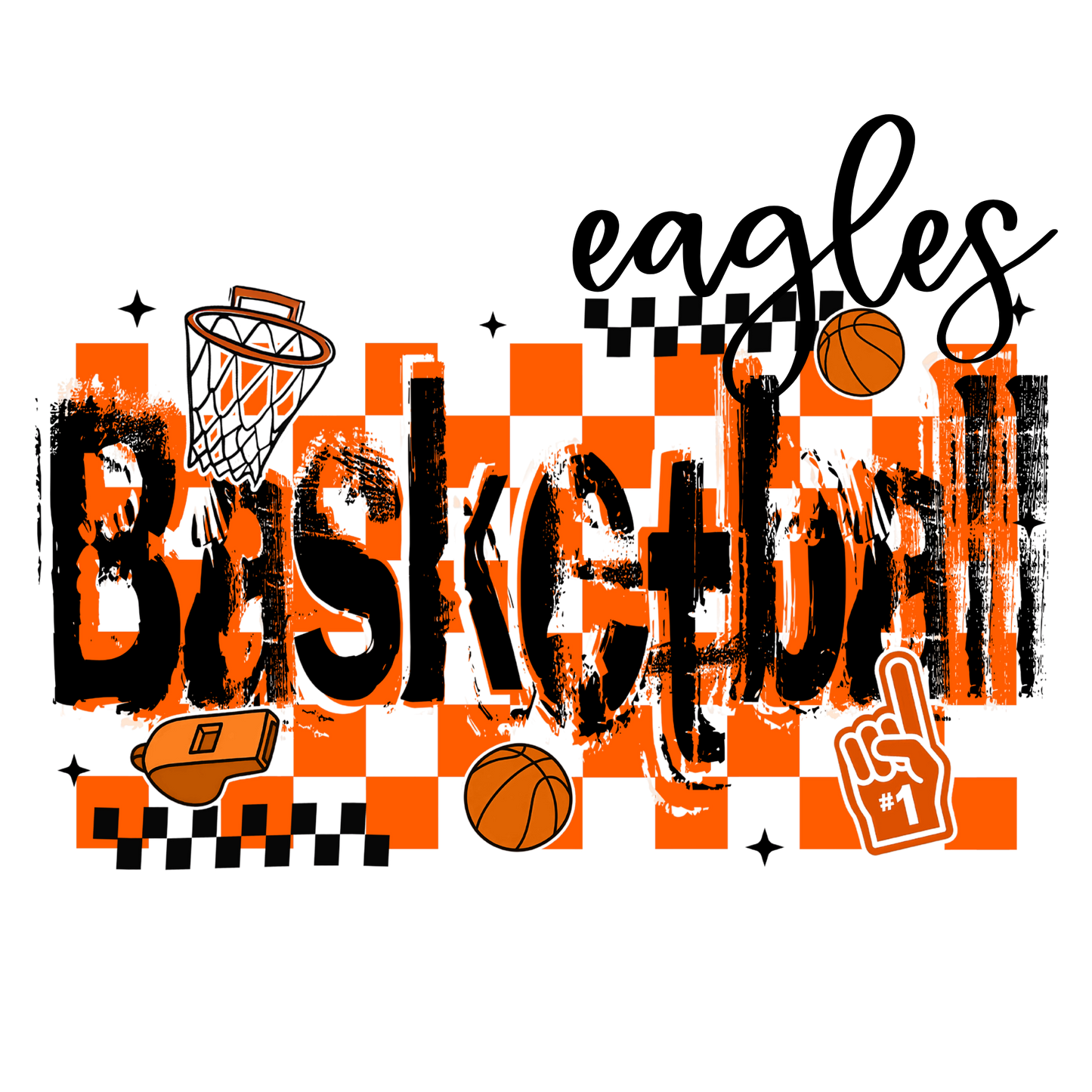 Eagles Basketball Check graffiti
